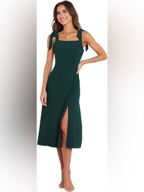 chinese dress ladies Edwina Shirred Frill Long Sleeve Midi Dress main image 0